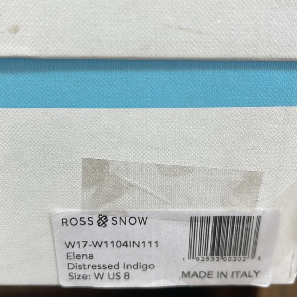 Elena Distressed indigo Shearling lined tall boot - Picture 7 of 7